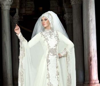 فستان زفاف على الطراز العربي لأفراح العيد