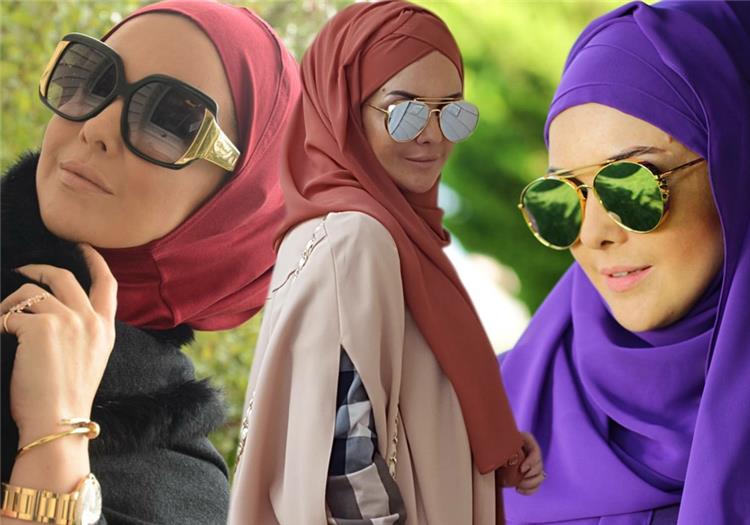 نظارة شمسية مع الحجاب