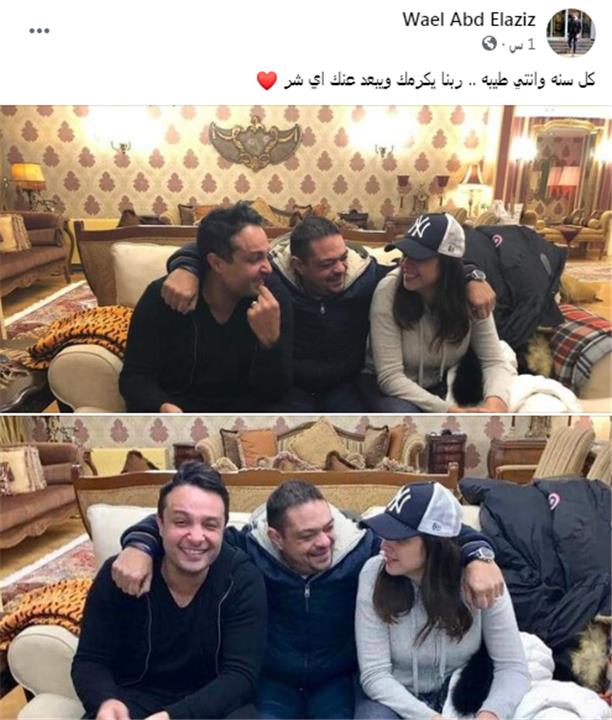 أول لقاء بين ياسمين عبد العزيز وشقيقها بعد الخلاف بينهما