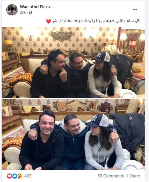 ياسمين عبد العزيز وشقيقها