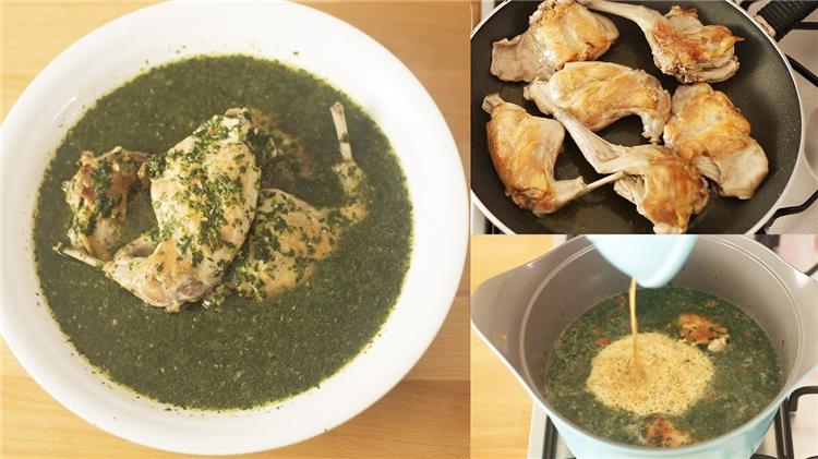 طريقة عمل الملوخية بالأرانب