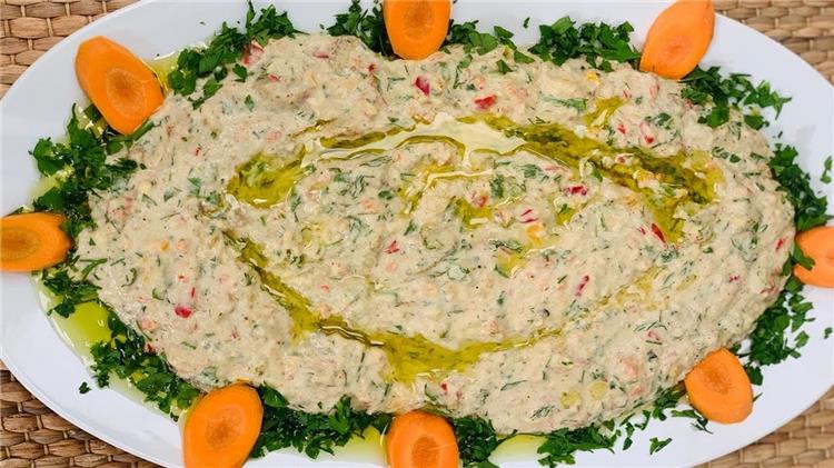 طريقة عمل بابا غنوج بالكاتشب والمستردة