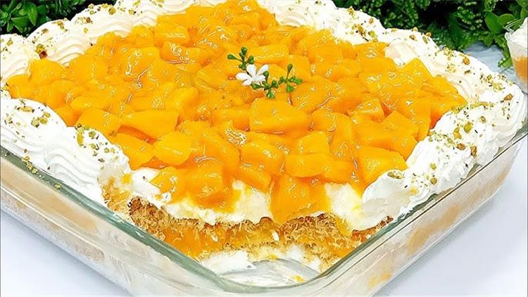 طريقة عمل الكنافة بالمانجو بخطوات سهلة