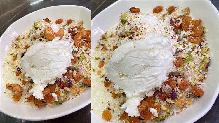 طريقة عمل الأرز باللبن بالأيس كريم