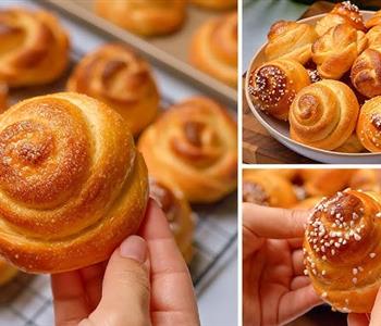 طريقة عمل البريوش الهش خطوة بخطوة