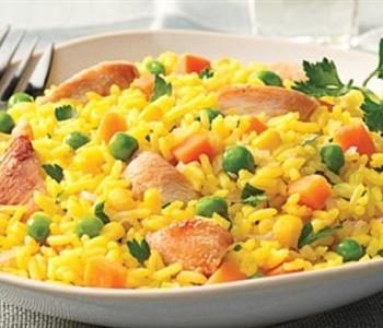 طريقة عمل الأرز البسمتي بالخضار والفراخ