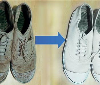 اسهل طريقة لتنظيف الحذاء القماش