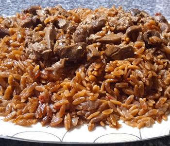 طريقة عمل لسان العصفور بالكبد والقوانص بالخطوات التفصيلية