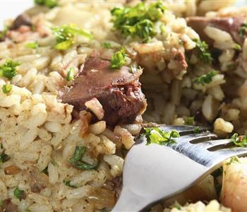 طريقة عمل الأرز بالخلطة بالكبد والقوانص بخطوات سهلة وسريعة