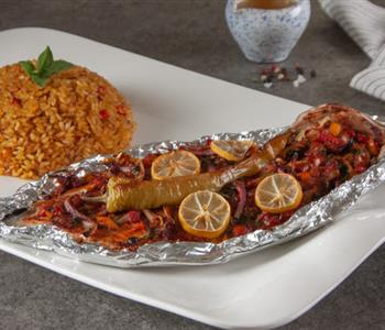 طريقة عمل قاروص سنجاري مع أرز صيادية بطعم شهي
