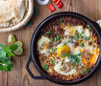 طريقة عمل الشكشوكة باللحمة المفرومة خطوة بخطوة بالفيديو